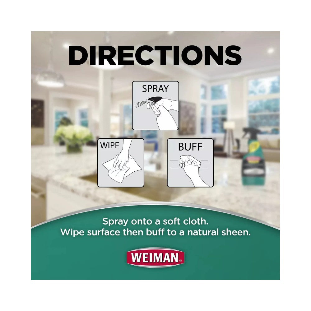 Weiman Granite Cleaner & Polish Trigger 16oz (473ml)