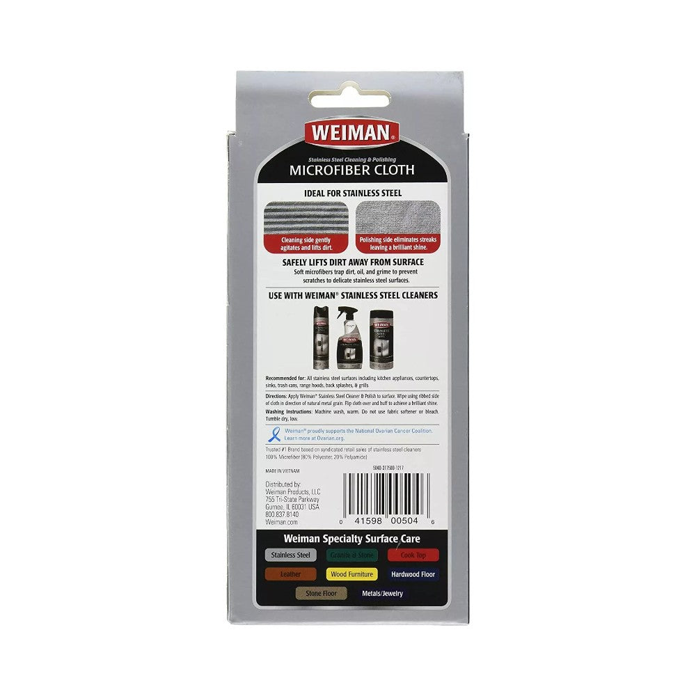 Weiman Stainless Steel Micro Fiber Cloth