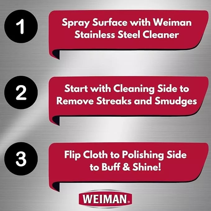 Weiman Stainless Steel Micro Fiber Cloth