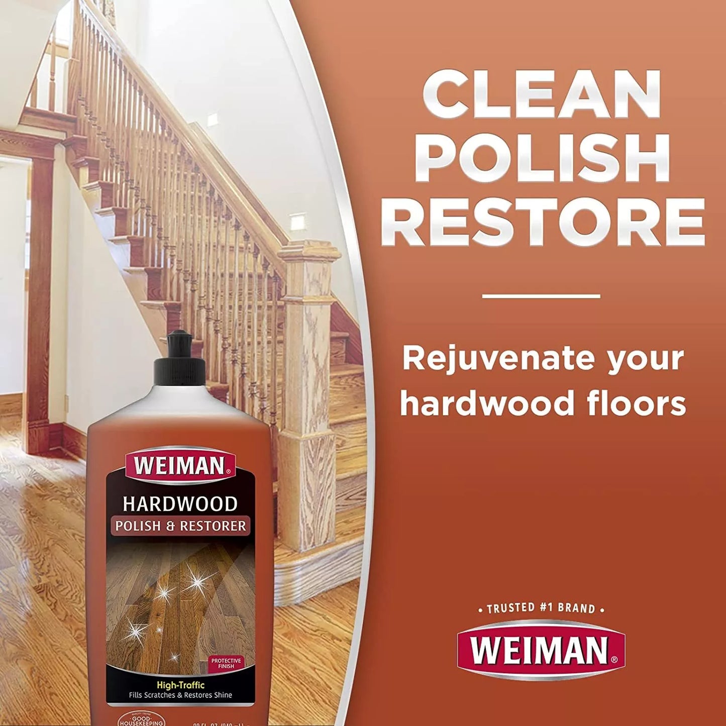 Weiman High Traffic Hardwood Polish & Restorer 32oz (946ml)