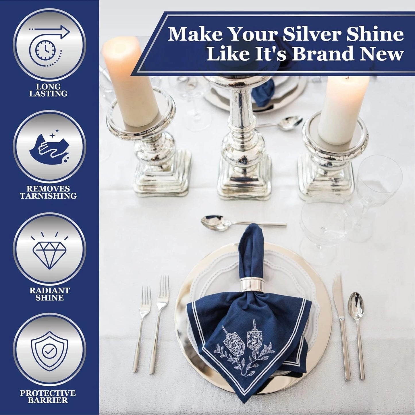 Goddards Silver Polish Foam 6oz (170g) & Silver Polish Cloth