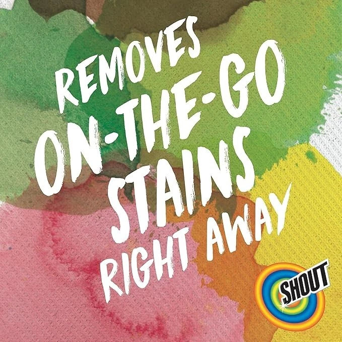 Shout Wipe & Go Instant Stain Remover Wipes 12 Count