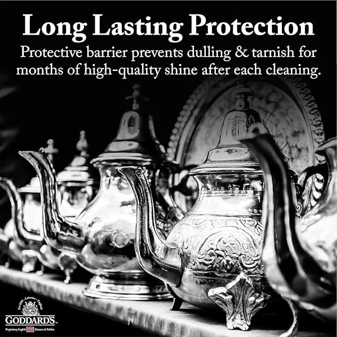 Goddards Silver Polish Kit | Silver Foam 170g, Silver Dip 275ml & Cloth