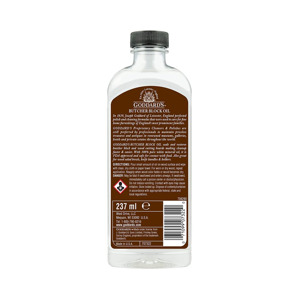 Goddards Butchers Block Oil 8oz (237ml)