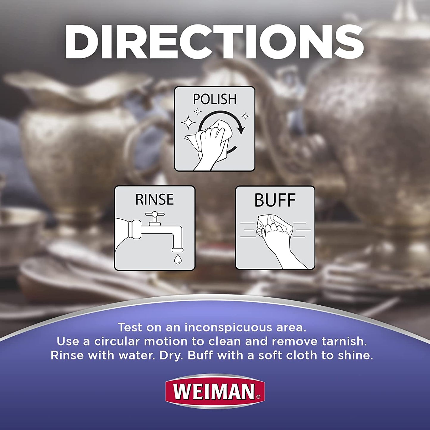 Weiman Silver Polish & Tarnish Remover - Wipes 20's