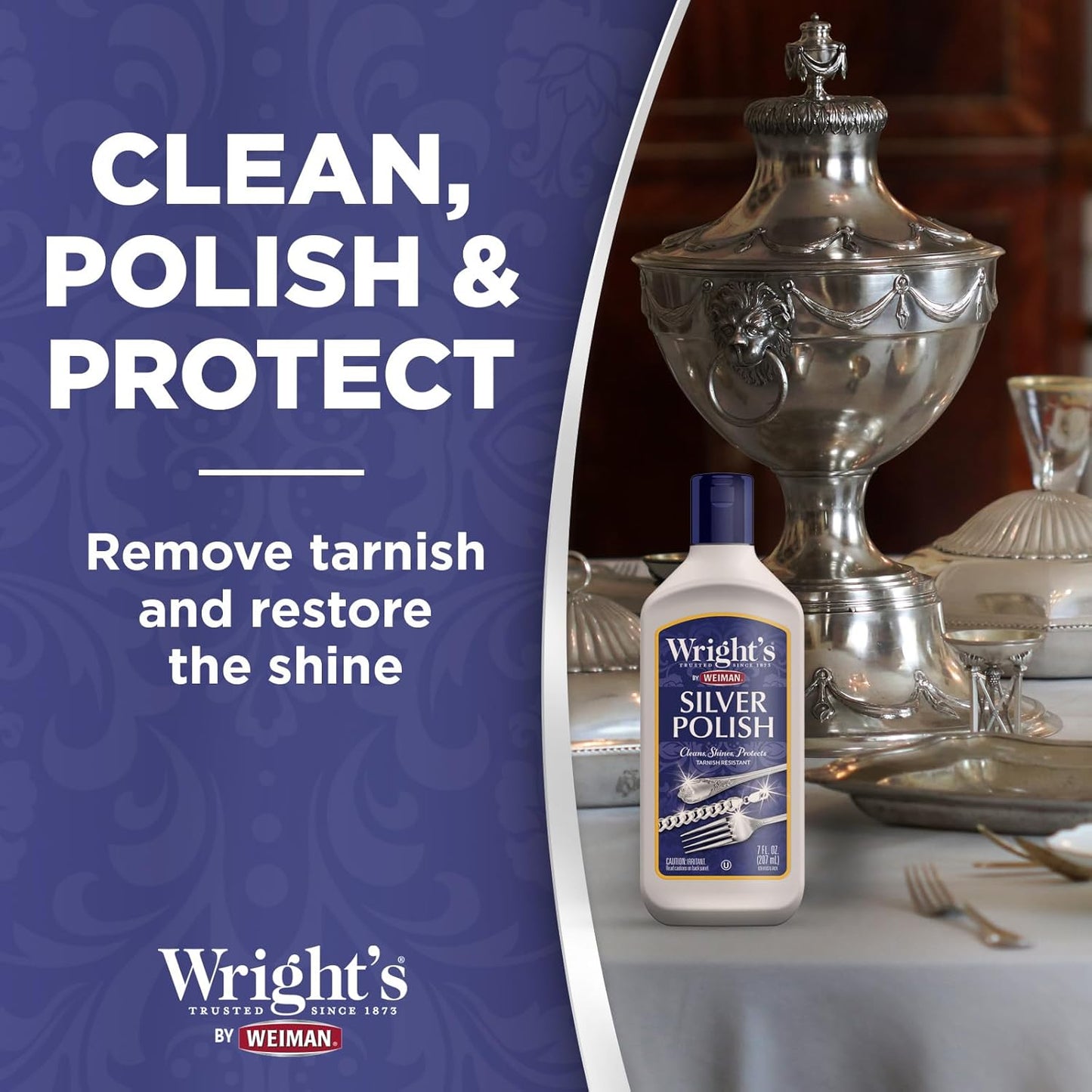 Wright's Anti Tarnish Silver Polish 7oz (207ml)