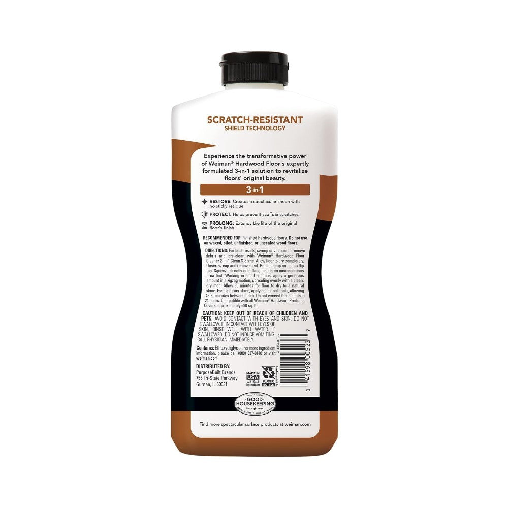 Weiman High Traffic Hardwood Polish & Restorer 32oz (946ml)